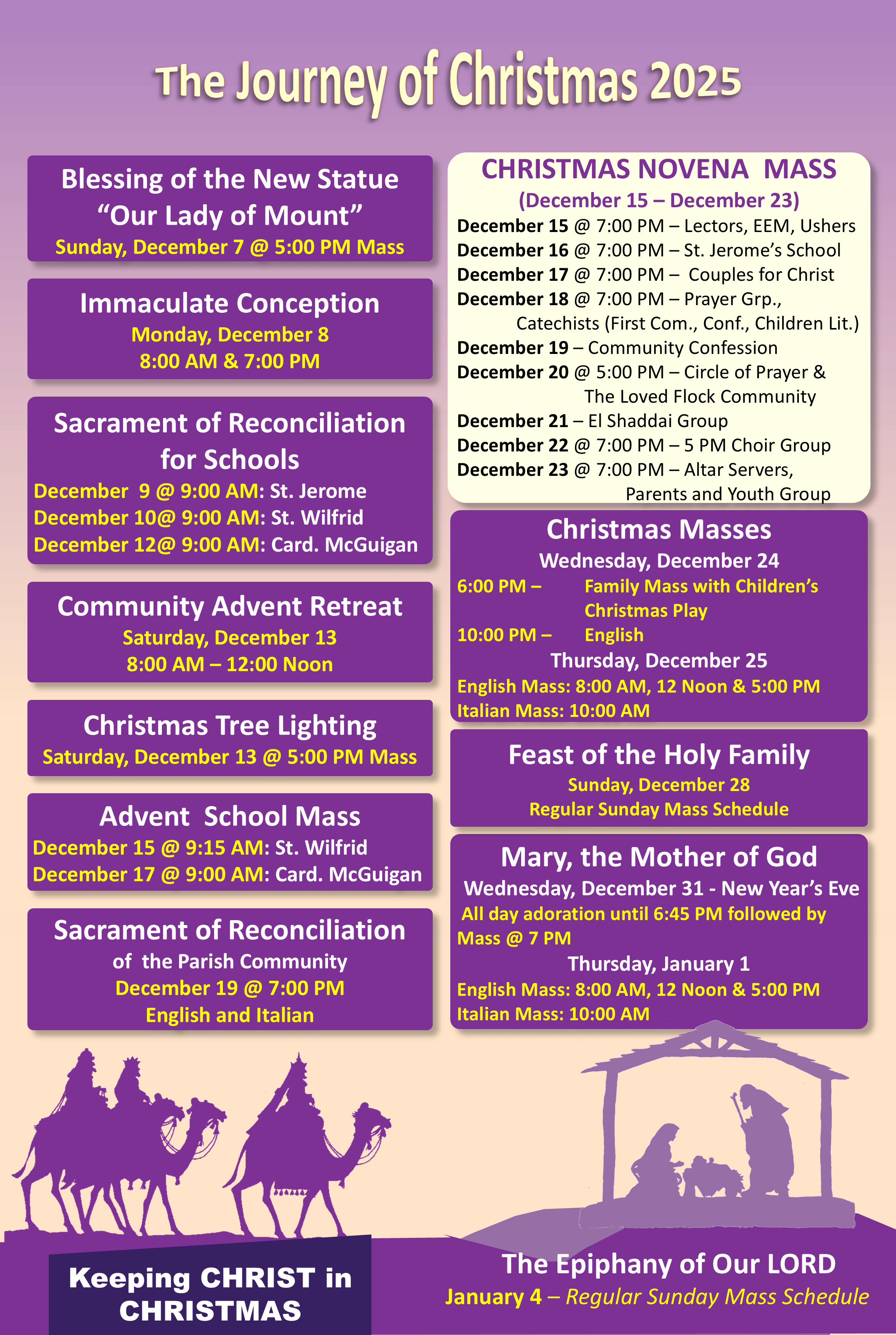 Journey to Christmas 2025