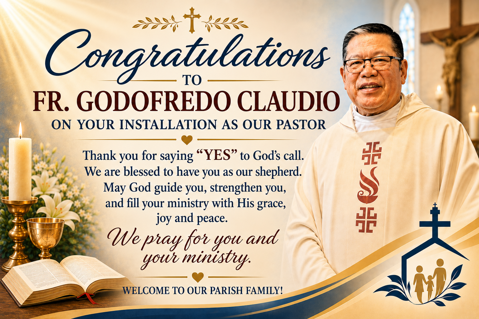 Congratulations Fr. Freddy