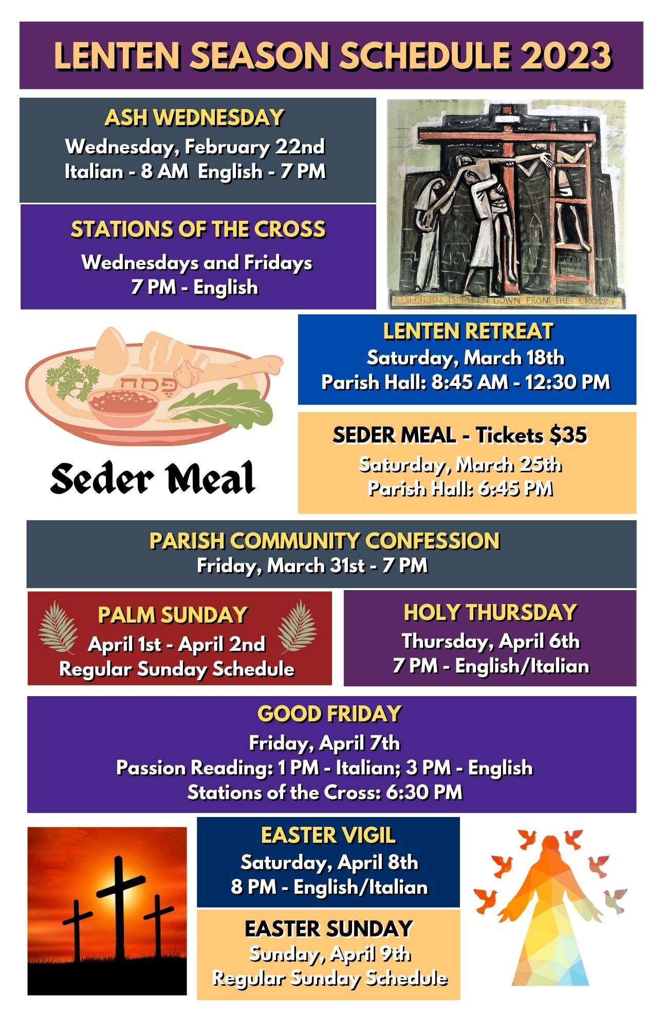 St. Wilfrid's Parish, North York - St. Wilfrid Parish's Lenten Season 2023  Schedule