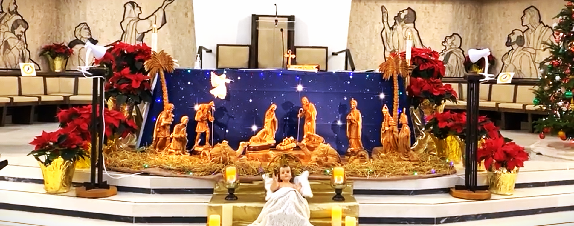 St. Wilfrid's Church Nativity Scene Banner
