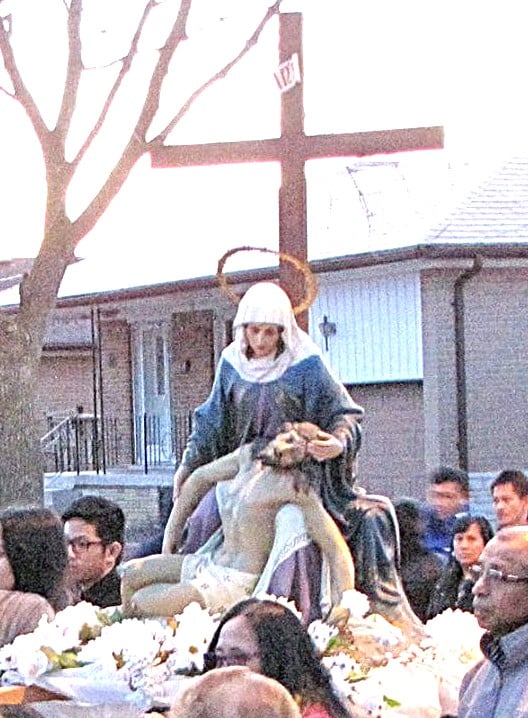 La Pieta, from Stations of the Cross Procession 2017