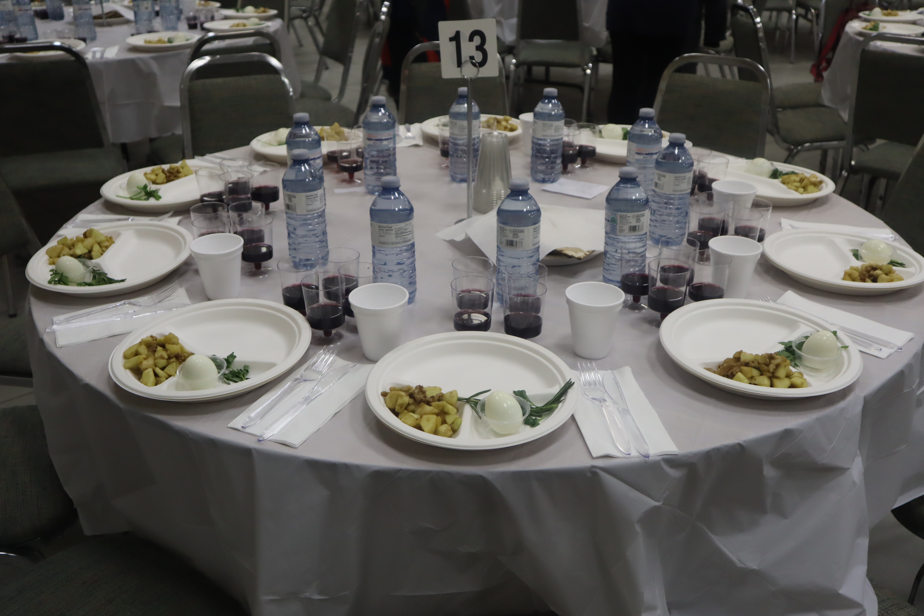 Seder Meal Table Set-Up Prep